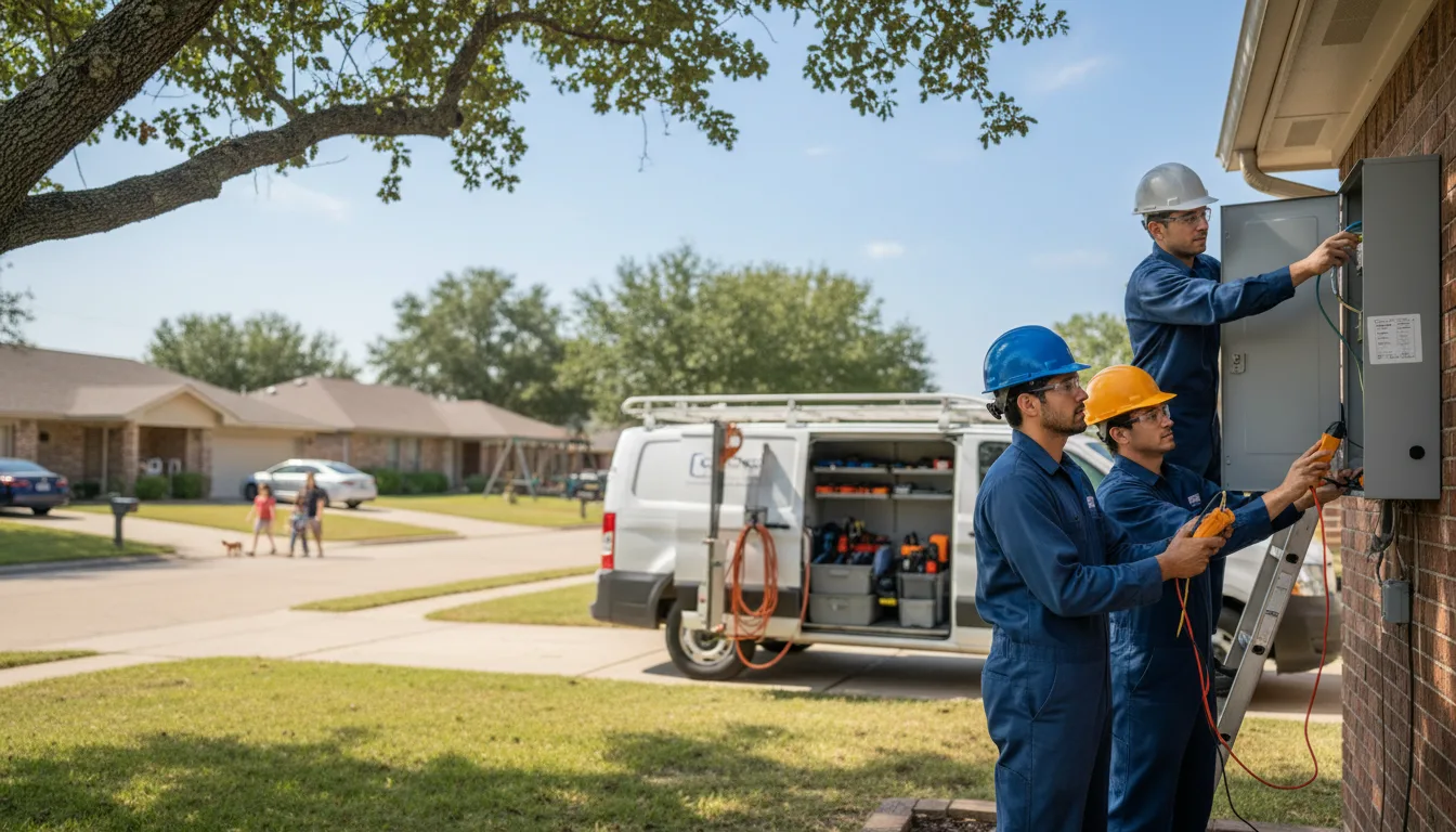 Certified electrician providing emergency electrical services in Tipton, OK